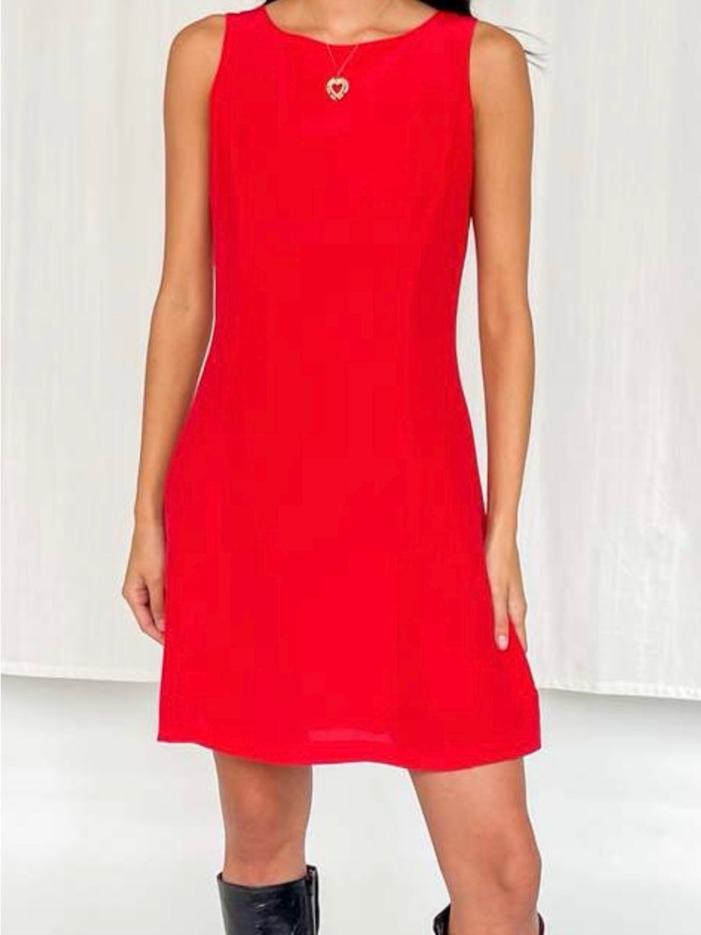 Hugo Buscati Vibrant Red Sleeveless Mini Dress